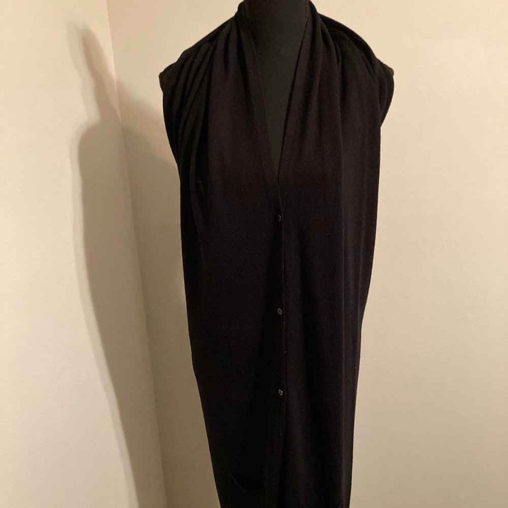 Rossopuro open back long vest